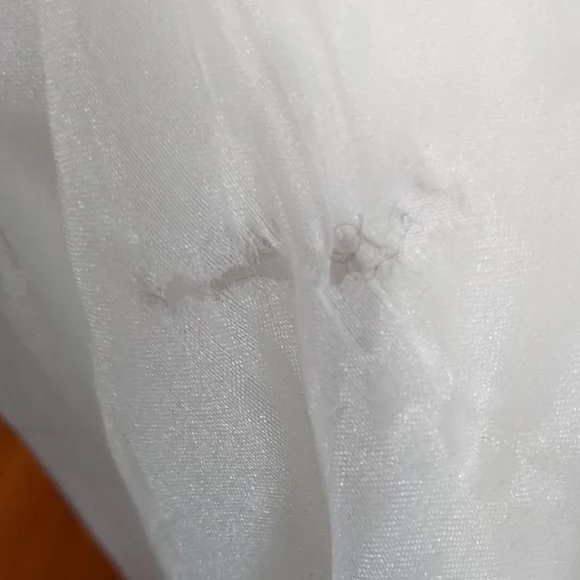 White by Vera Wang One-Shoulder Dress with Black Accent - Picture 9 of 10